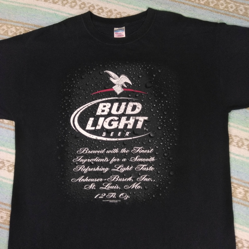 BUD LIGHT GRAPHIC  VINTAGE TEE MENS SHIRT